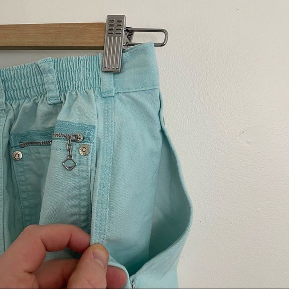 Vintage | 1980s Sky Blue Rainbow Pants - Picture 7 of 16